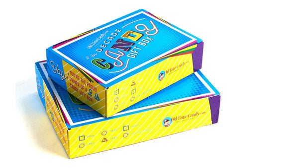 A stack of Decade Gift Boxes