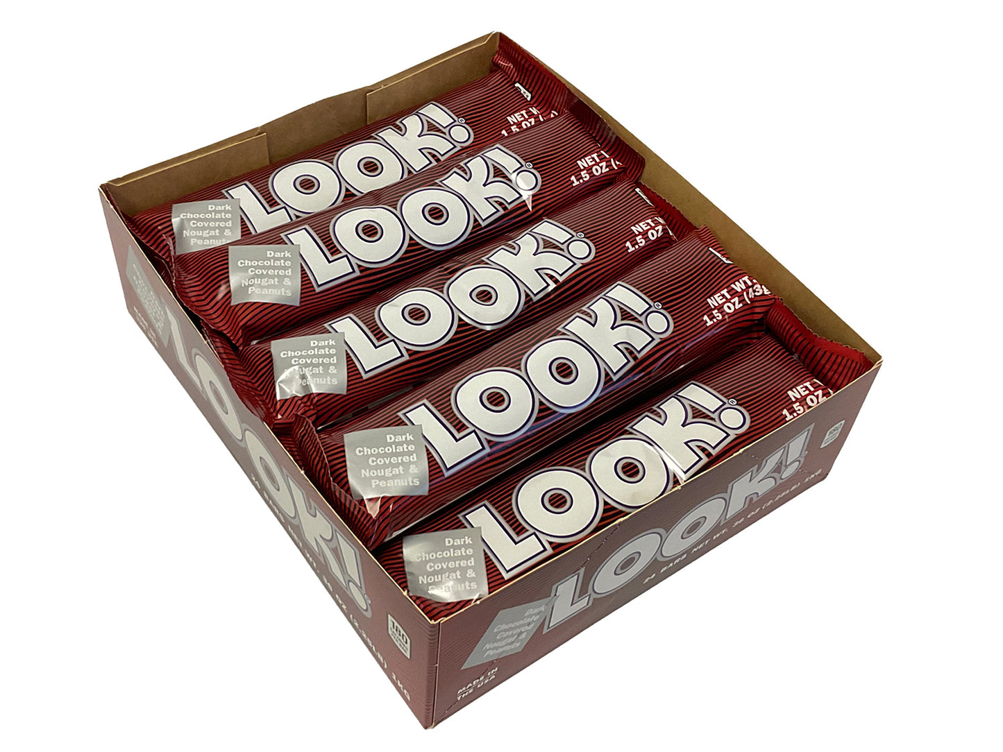 Look! - 1.375 oz candy bar - box of 24 opened