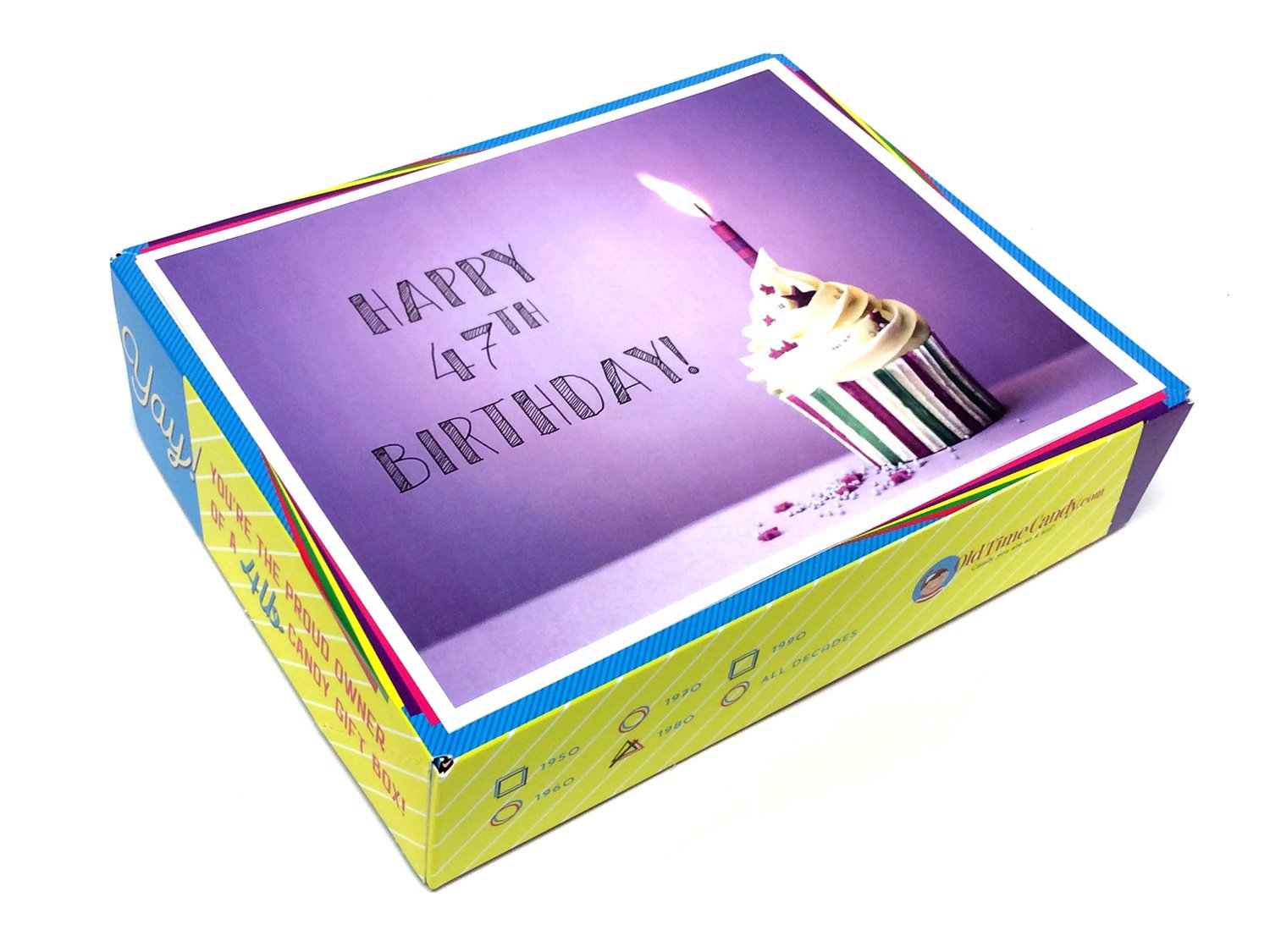 Birthday by the Numbers Decade Gift Box - Purple Cupcake