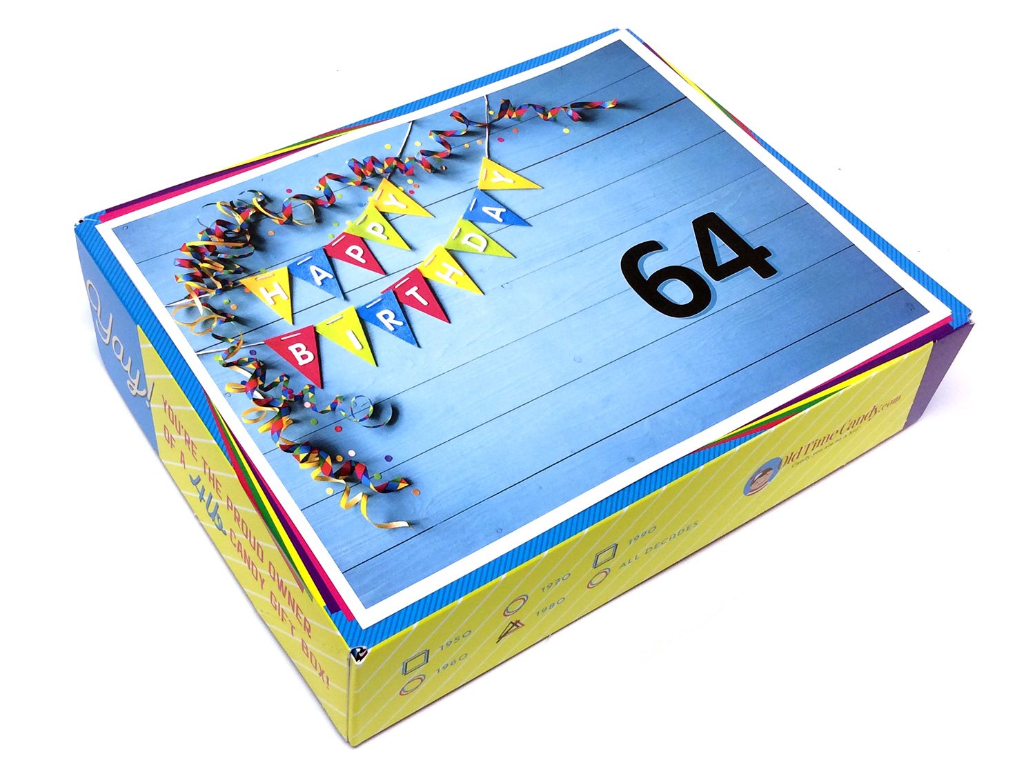 Birthday by the Numbers Decade Gift Box - Birthday Banner