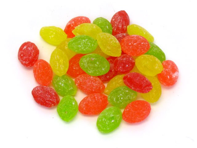 Candy Drops - assorted fruit flavors - 6 oz bag - open