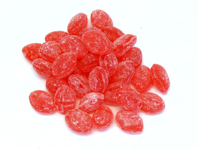 Candy Drops - cinnamon - 6 oz bag - open