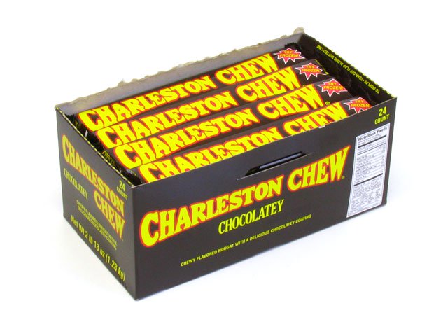 Charleston Chews - chocolate - 1.875 oz - box of 24 - open