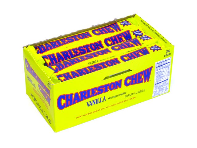 Charleston Chews - vanilla - 1.875 oz - box of 24 - open
