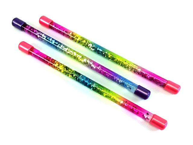 Pink Bear Water-Filled Glitter Pen