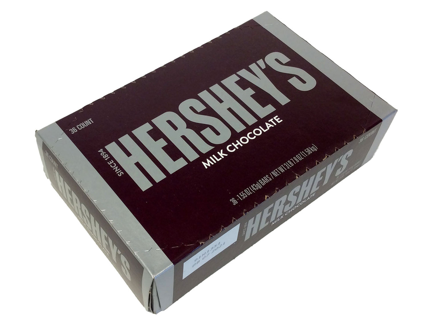 Hershey's Milk Chocolate Bar - 1.55 oz - box of 36 bars