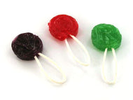 Saf-T-Pops - assorted flavors - Shown unwrapped for clarity.