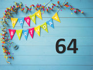 Birthday Banner Box Top with any birthday year.