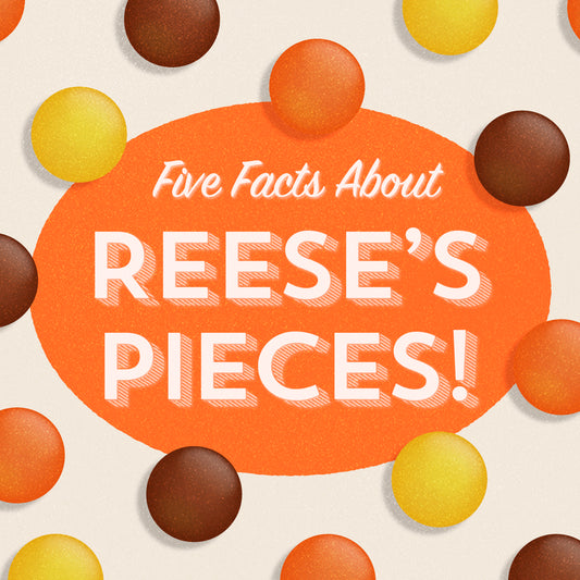 A promo image for a blog article talking about Five Reese's Pieces Facts Every Candy Lover Should Know.