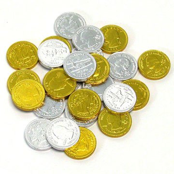 Chocolate Gold & Silver Coins collection