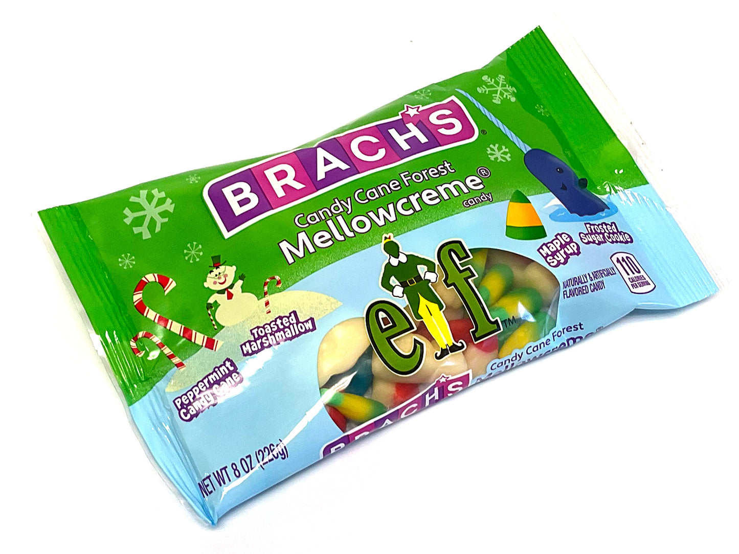 Brach's Elf Candy Cane Forest Mellowcremes -8oz bag | OldTimeCandy.com