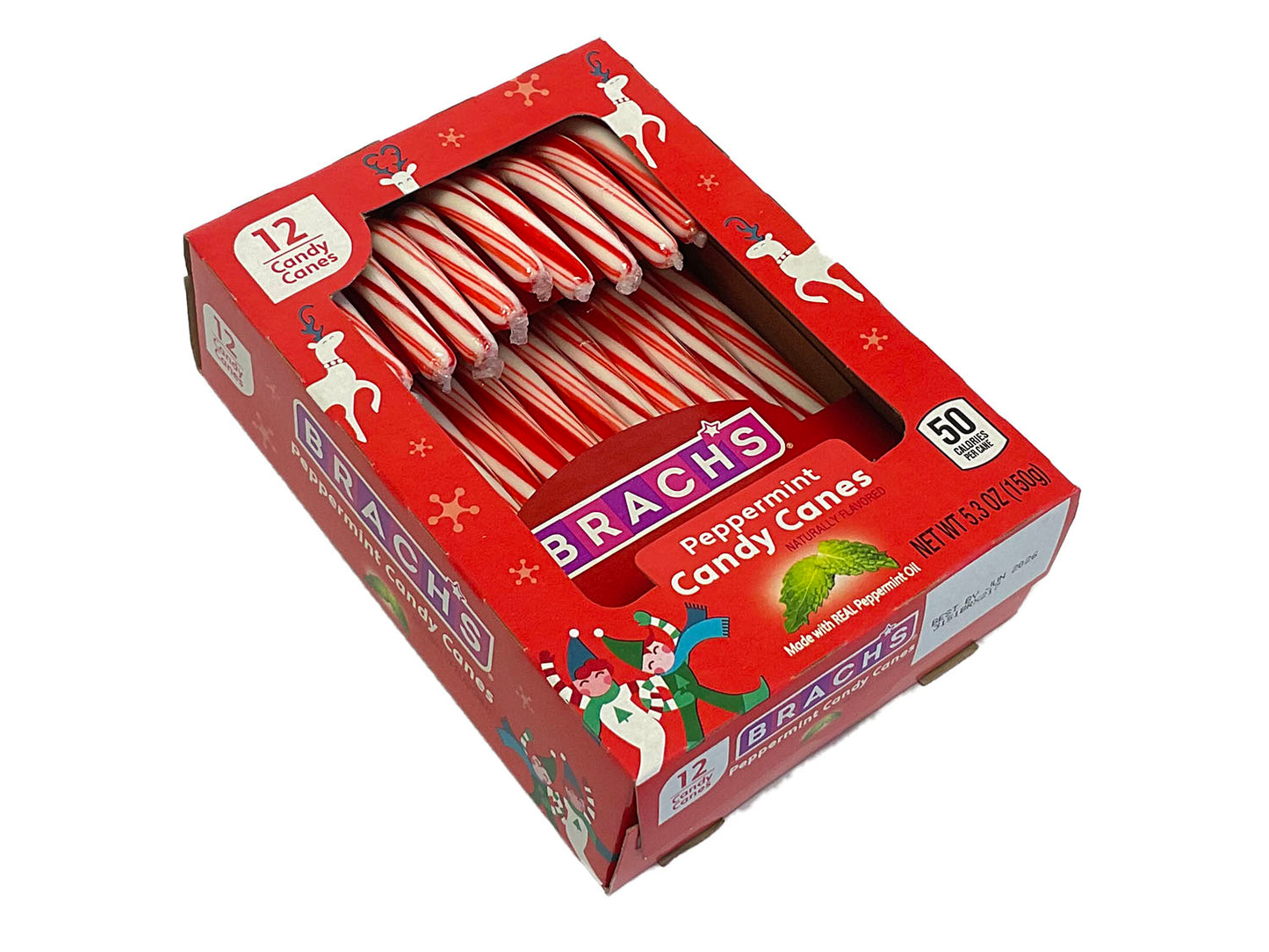 Candy Canes - Brach's Red & White - tray of 12