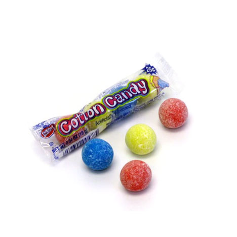 Cotton Candy flavored bubble gum balls