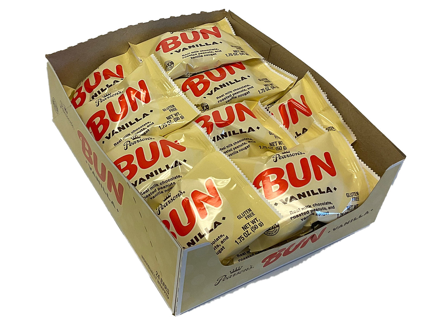 Bun - vanilla - 1.75 oz bar - box of 24 open