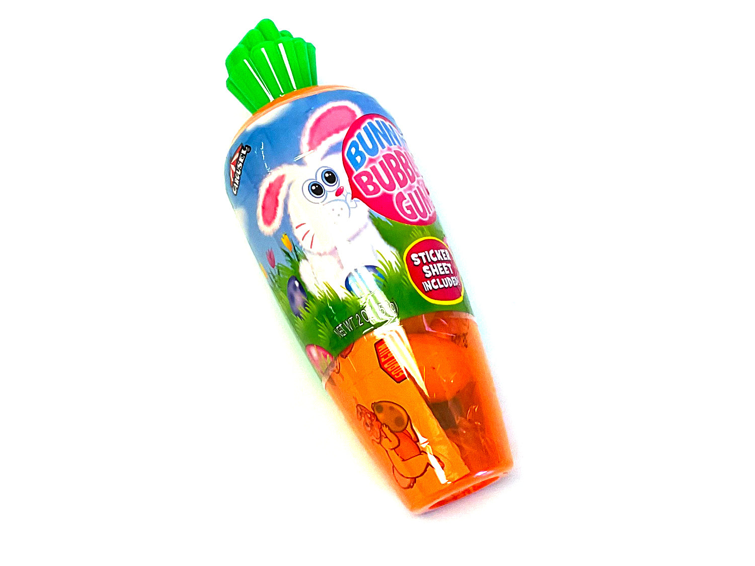 Bunny Bubble Gum Carrot - 2 oz