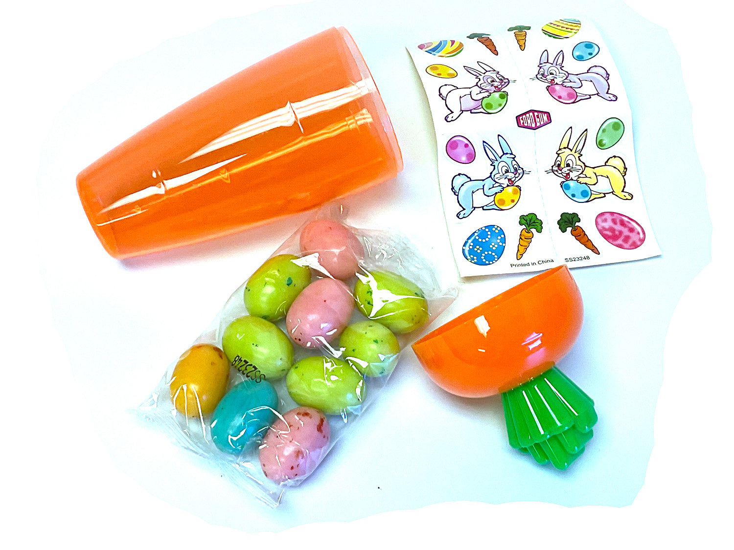 Bunny Bubble Gum Carrot - 2 oz unwrapped