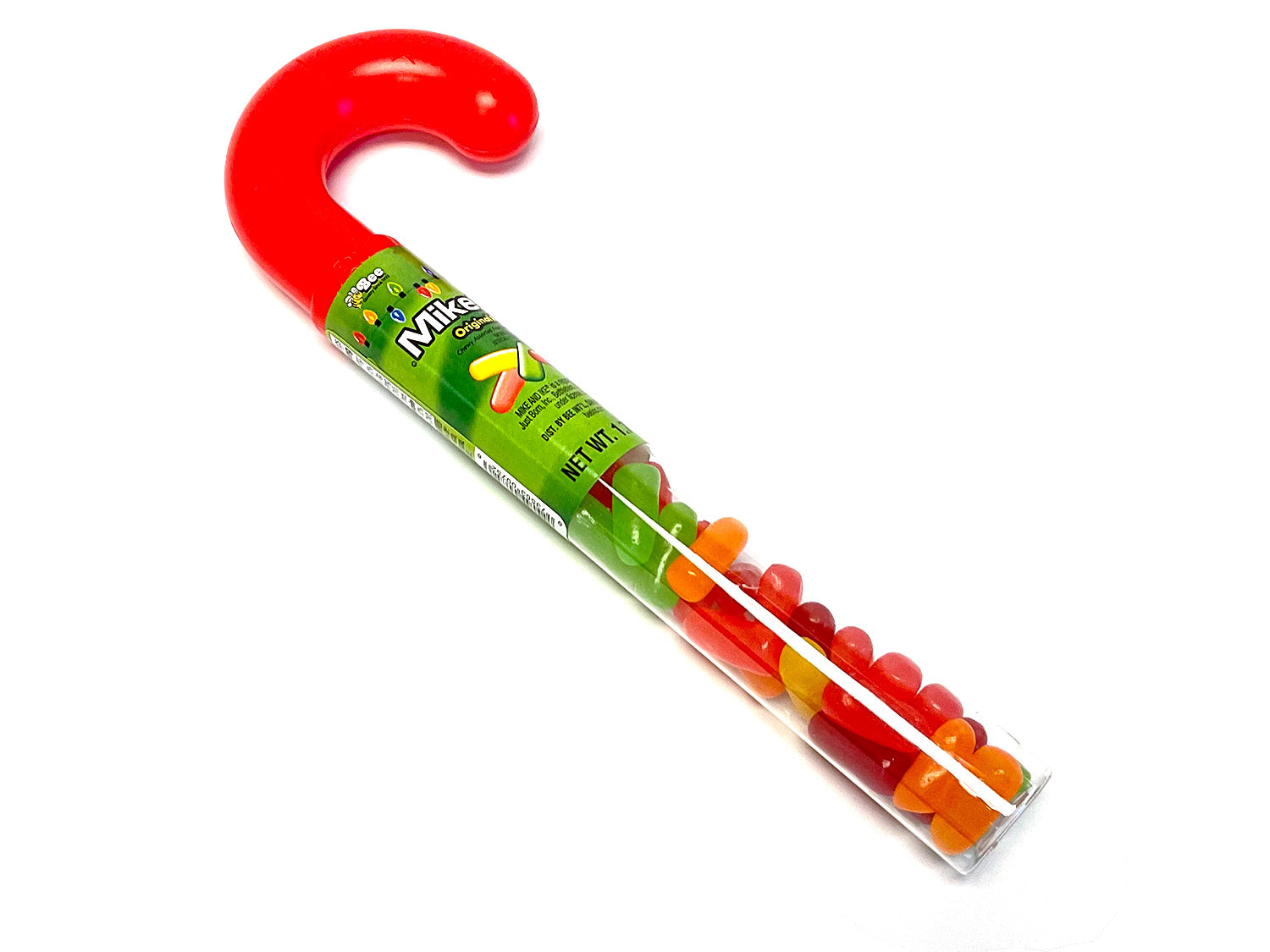 Candy Cane filled with Mike & Ike - 1.7 oz 9 inch