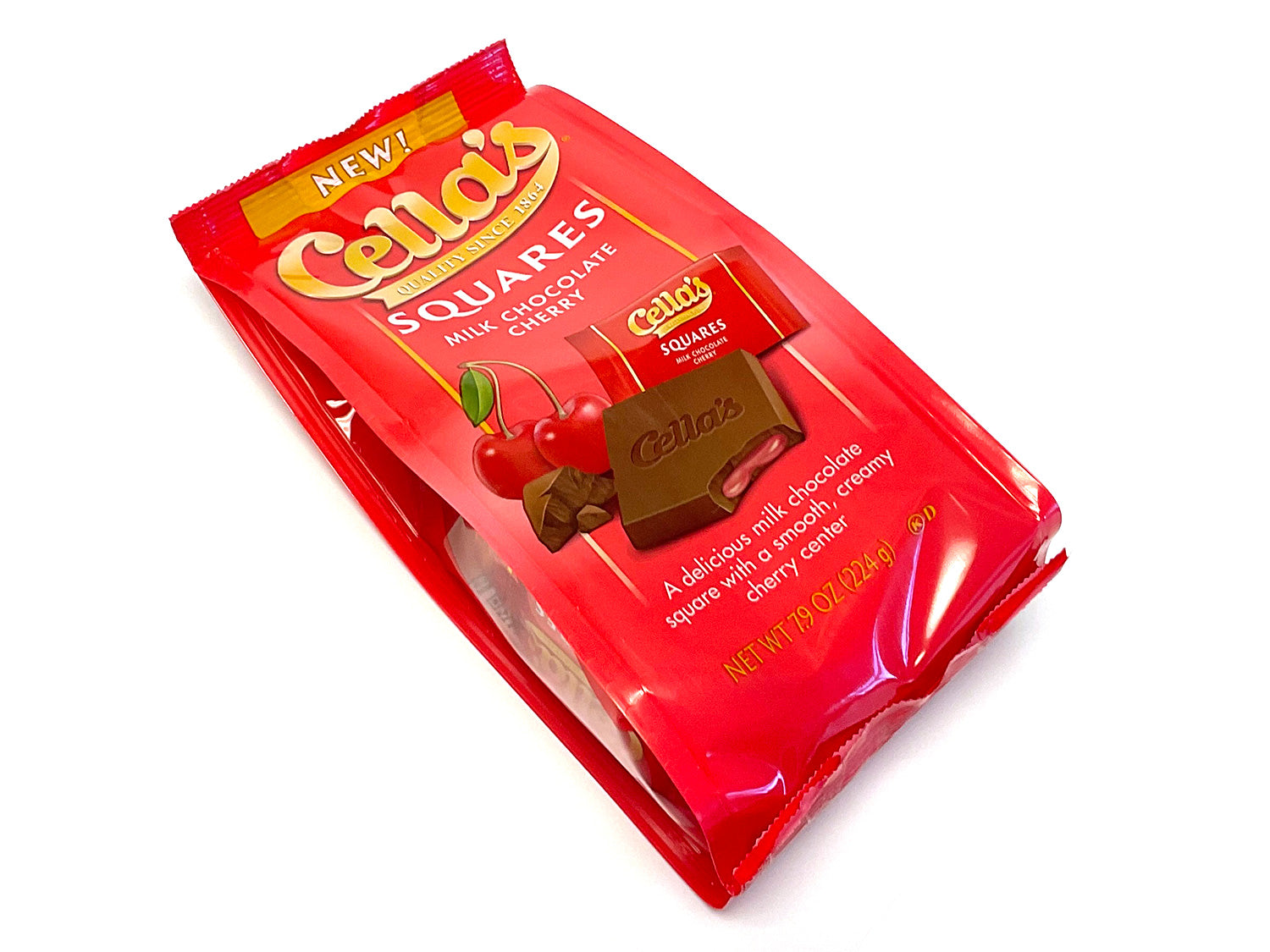 Cella's Milk Chocolate Cherry Squares - 7.9 oz gift bag