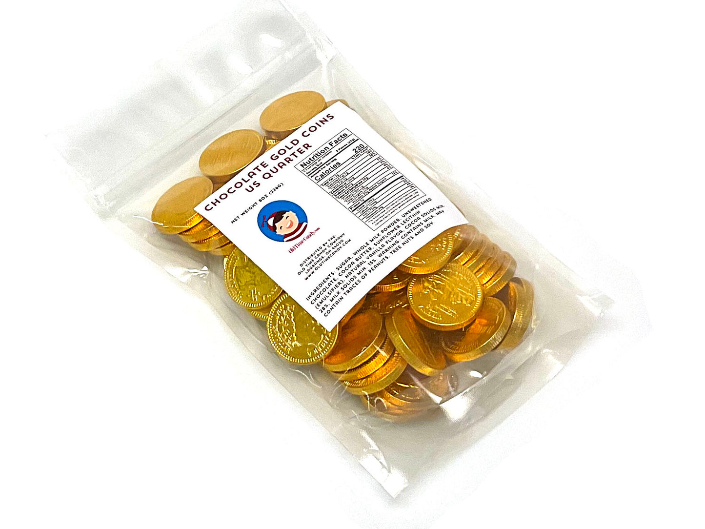 Chocolate Gold Coins - US Quarter 8 oz bag