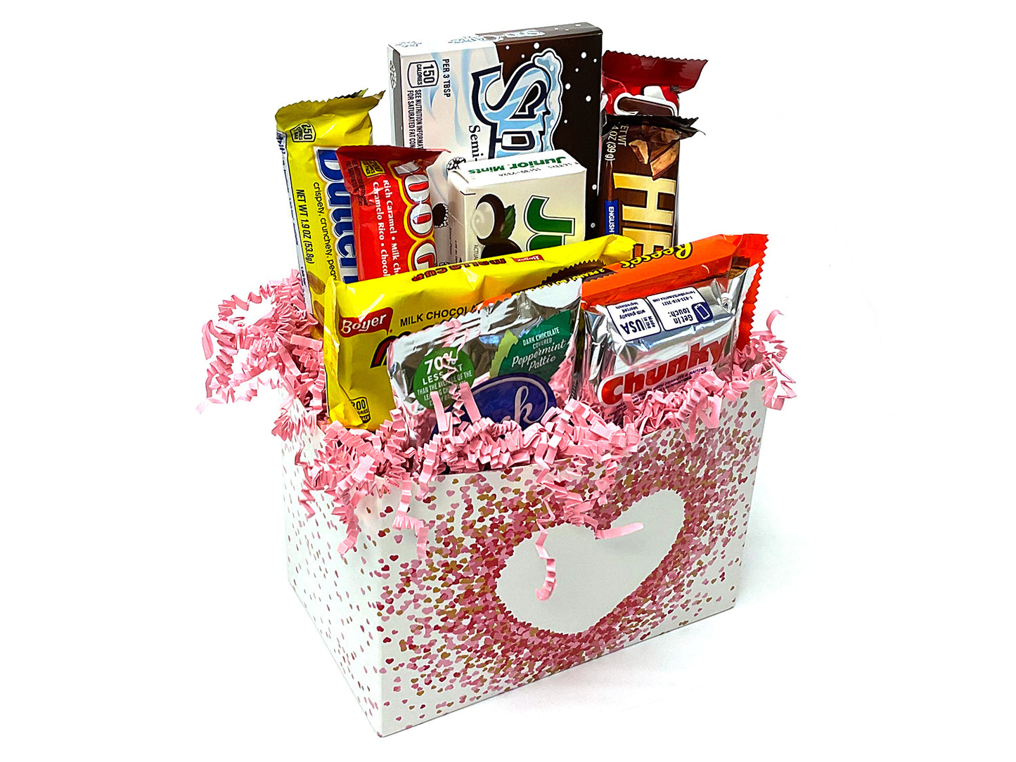 Chocolate Lovers Gift Box - Confetti Heart (unwrapped)