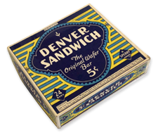 Vintage Denver Sandwich candy bar box