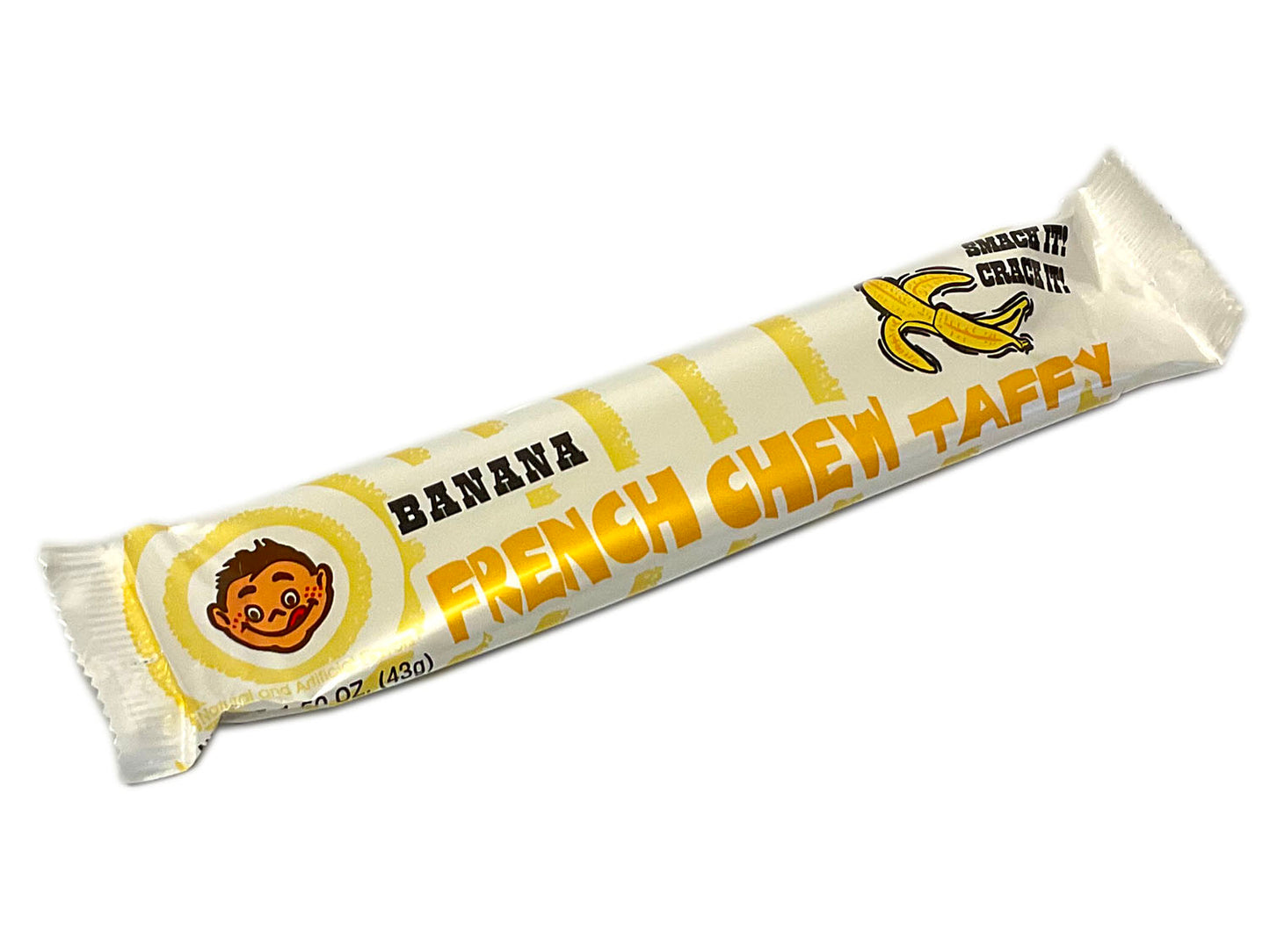 French Chew Taffy - 1.62 oz bar - banana