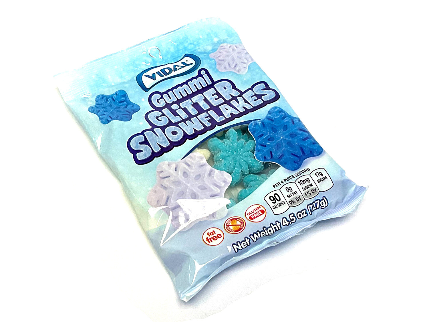 Gummi Glitter Snowflakes - 4.5 oz bag