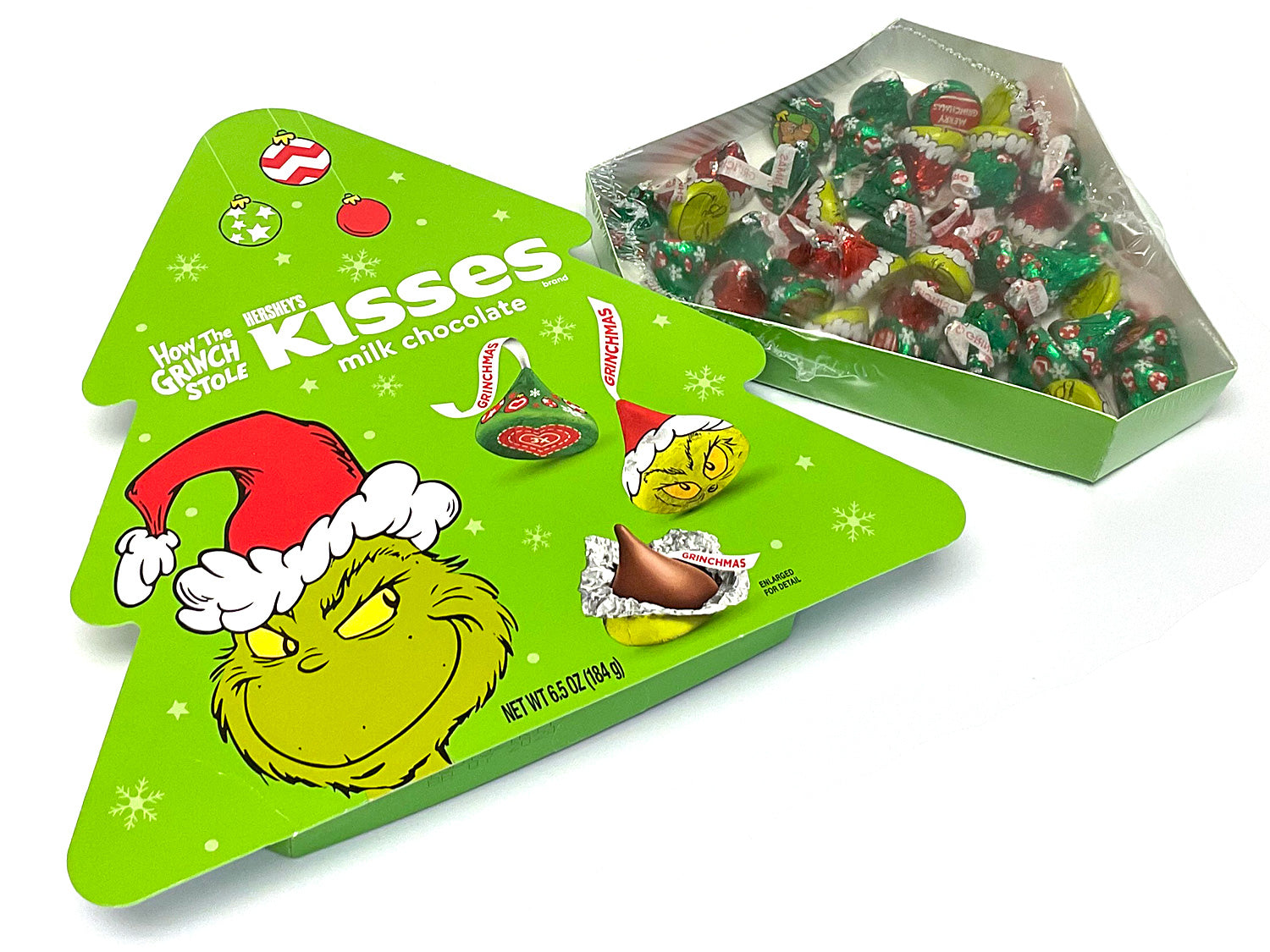 Grinch Hershey's Kisses Tree Box - 6.5 oz - open