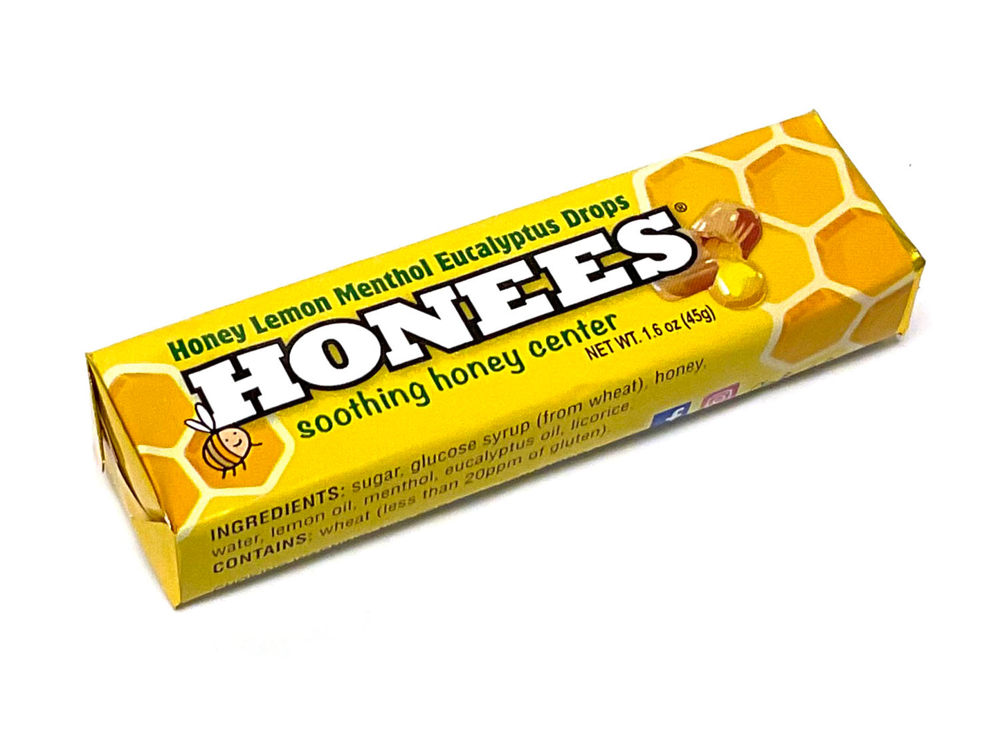 Honees Lemon Menthol Drops - 1.6 oz pkg