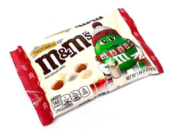 M&M's Toasty Vanilla White Chocolate Christmas Candy Bag 7.44 oz