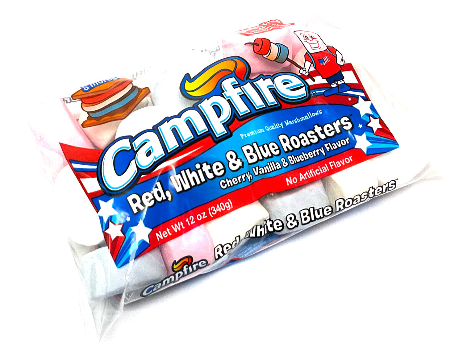 Red, White, Blue Roaster Marshmallows - 12 oz bag