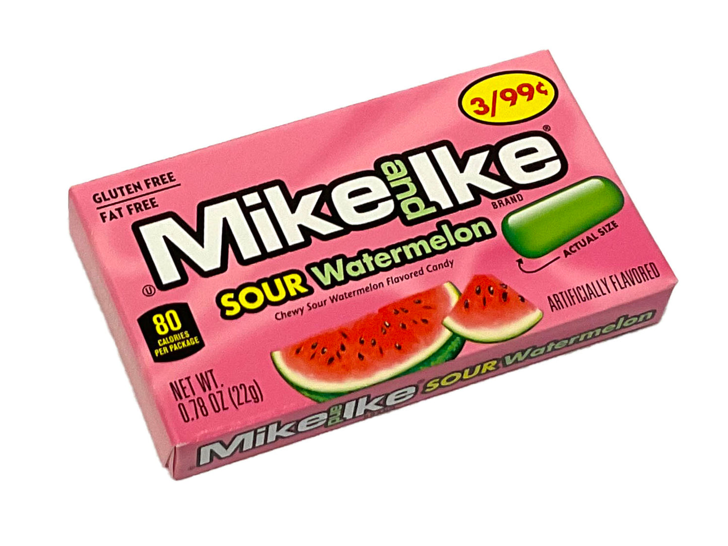Mike & Ike Sour Watermelon - 0.78 oz mini box
