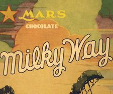 Vintage Milky Way box detail