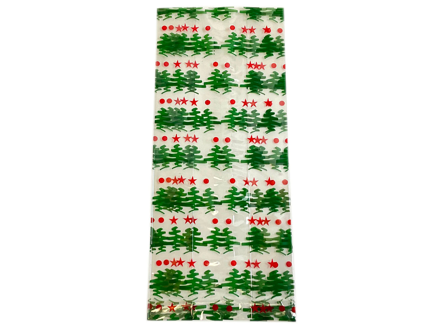 Party Favor Bag - Green Christmas Trees