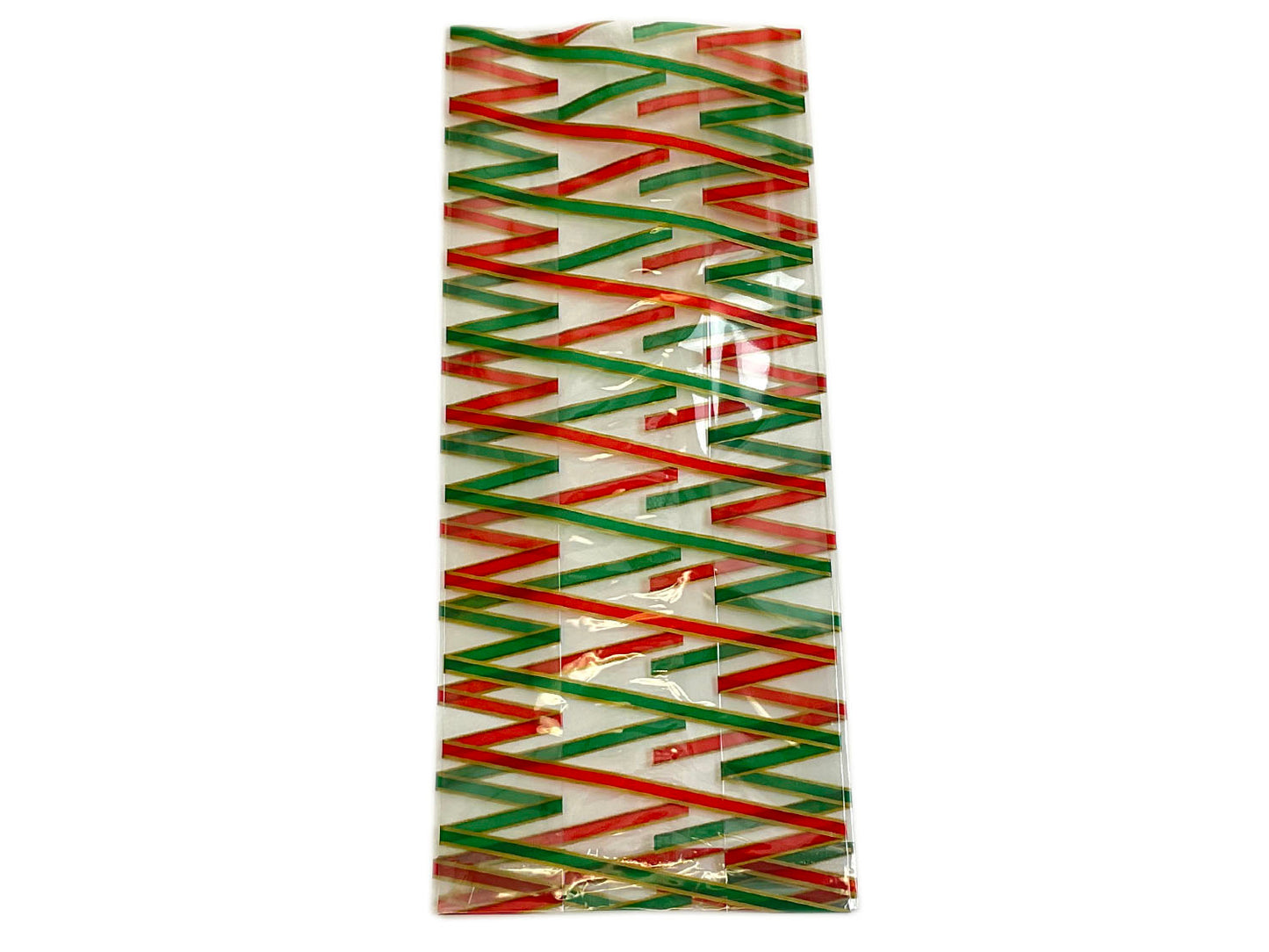 Party Favor Bag - Red and Green Stripes