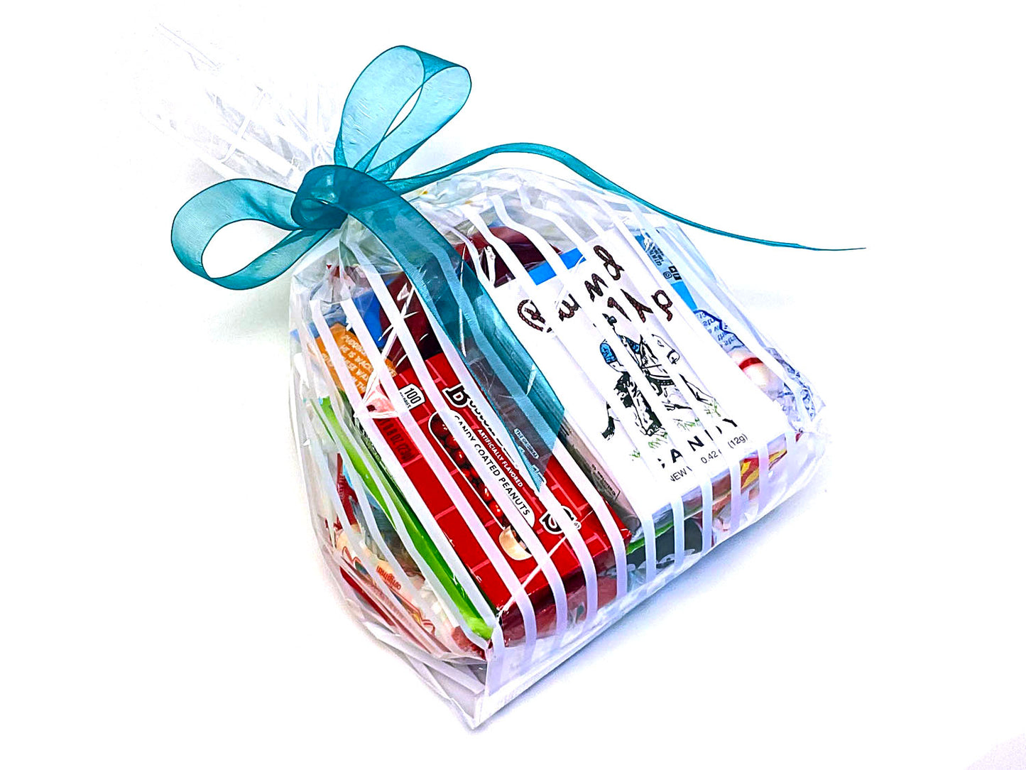 Party Favor Bag with candy - White Stripes