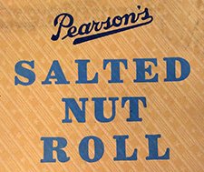 Vintage Salted Nut Roll box detail