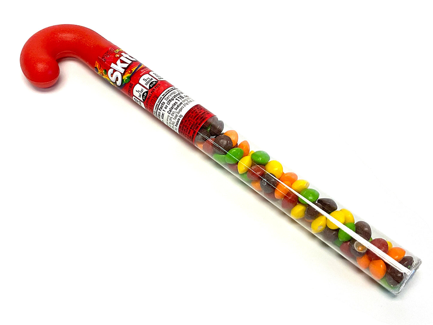 Candy Cane filled with Skittles - 12 inch