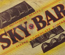 Vintage Sky Bar box detail