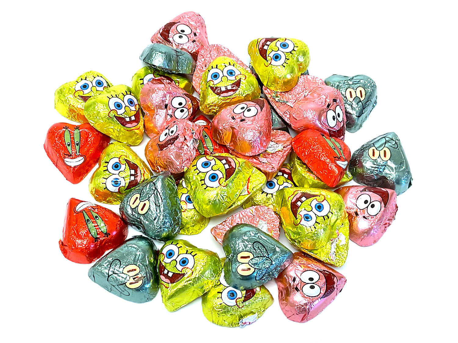 Spongebob Chocolatey Hearts - bulk 2 lb bag