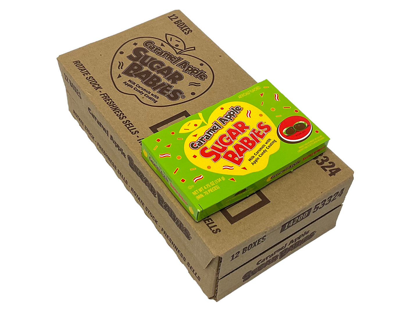 Sugar Babies Caramel Apple - 4.75 oz theater box - case of 12