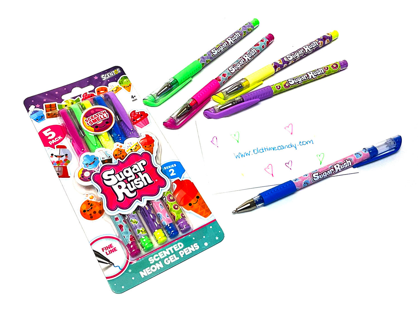 Sugar Rush Scented Retractable Highlighters 5 Pack Set