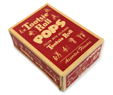 Vintage Tootsie Roll Pops box