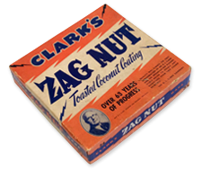 Vintage Zag Nut candy bar box