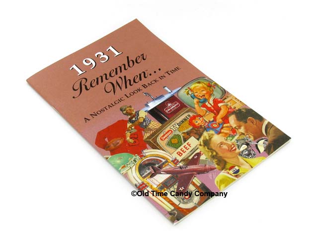 1931 Remember When Candy History Booklet 