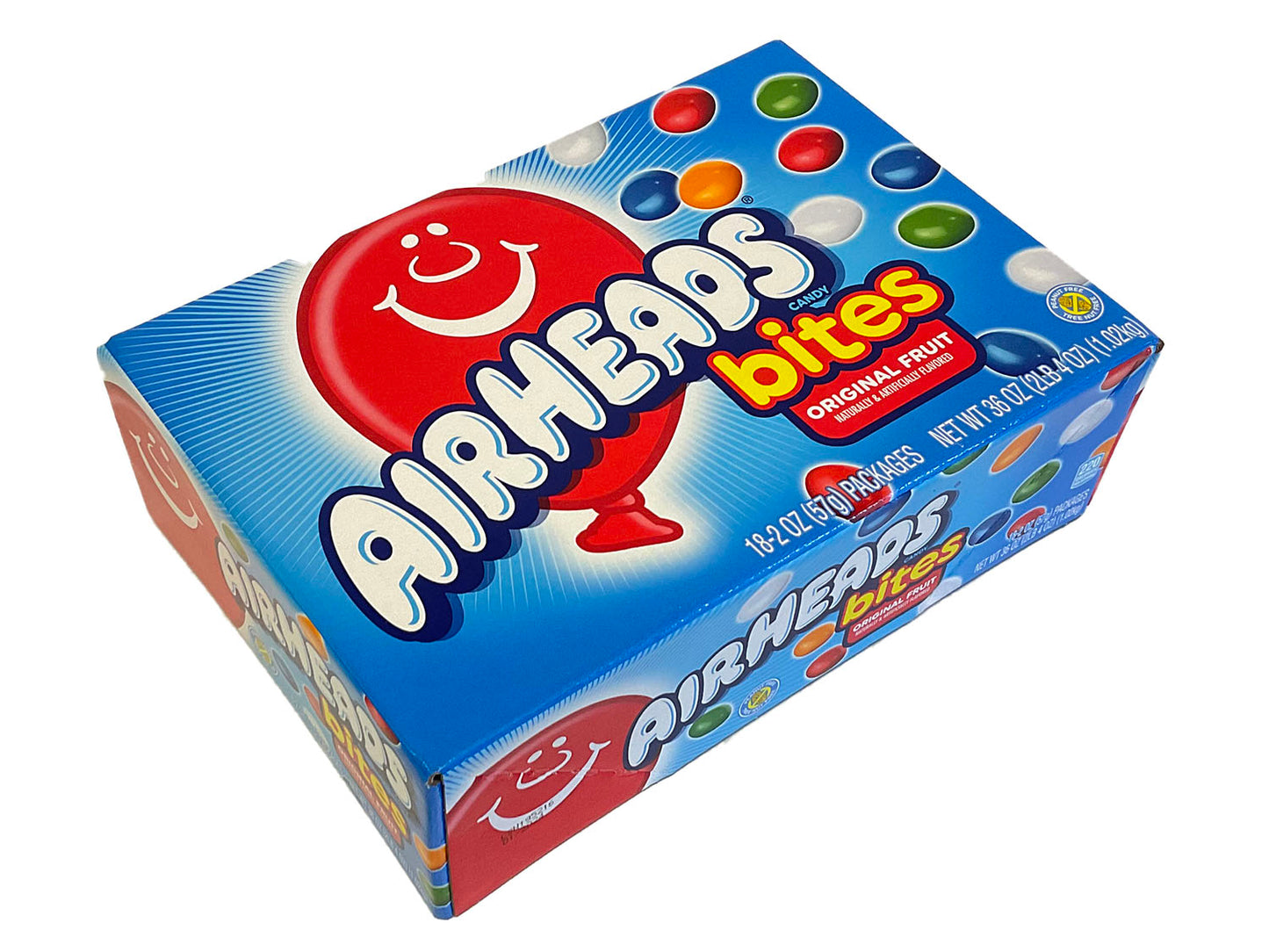 Airheads Bites Assorted Flavors - 2 oz pack - box of 18