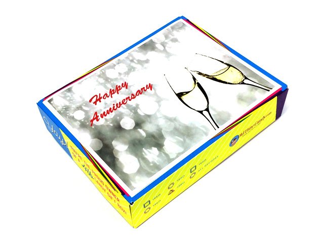 Anniversary Decade Gift Box - Champagne Glasses