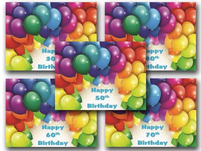 Birthday with a Zero Decade Gift Box - Birthday Balloons