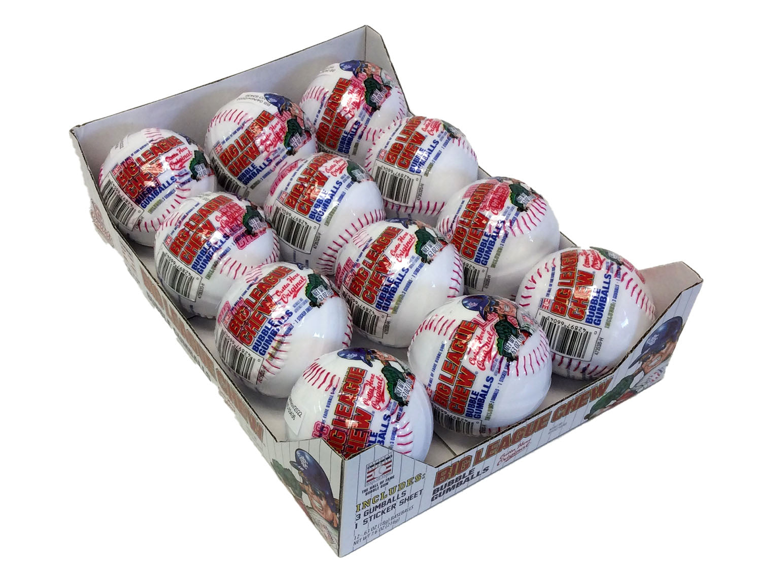Big League Chew Baseball - box of 12