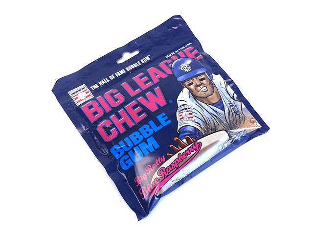Big League Chew - blue raspberry - 2.1 oz pouch